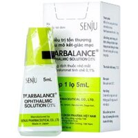 Dung dịch thuốc nhỏ mắt Tearbalance 0.1% điều trị tổn thương biểu mô kết - giác mạc (5ml)
