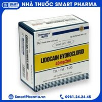 Dung dịch tiêm Lidocain 40mg/2ml Hải Dương gây tê tại chỗ niêm mạc trước (100 ống x 2ml)