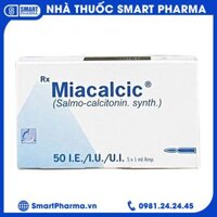 Dung dịch tiêm Miacalcic Novartis ngừa mất xương cấp tính, điều trị bệnh Paget, tăng canxi máu ác tính (5 ống)