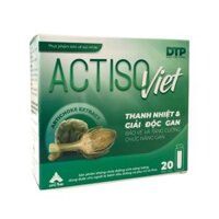 Dung dịch uống Actiso Việt hỗ trợ thanh nhiệt, giải độc gan (Hộp 4 vỉ x 5 ống)