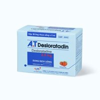 Dung dịch uống A.T Desloratadin 2.5mg An Thiên giảm viêm mũi dị ứng, nổi mày đay mạn tính (30 ống x 5ml)