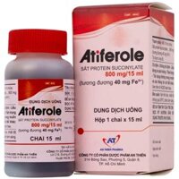 Dung dịch uống Atiferole A.T Domperidon 5mg An Thiên điều trị tình trạng thiếu hụt sắt và thiếu máu