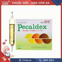 Dung dịch uống bổ sung calci và các vitamin Pecaldex 10ml | Hộp 24 ống