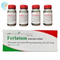 Dung dịch uống Ferlatum 40mg bổ sung sắt hộp 10 chai 15ml