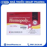 Dung dịch uống Hemopoly ngăn ngừa và điều trị thiếu máu do thiếu sắt (20 ống x 5ml)