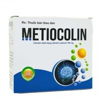 Dung dịch uống Metiocolin 100mg trị chậm phát triển trí tuệ, rối loạn giấc ngủ ở trẻ (4 vỉ x 5 ống)