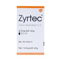 Dung dịch uống Zyrtec 1Mg/ml 60Ml