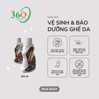 Dung dịch vệ sinh bảo dưỡng ghế da ô tô 2in1 ngăn ngừa rạn nứt và phai màu Carup
