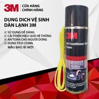 Dung dịch vệ sinh dàn lạnh, điều hòa ô tô, khử mùi máy lạnh điều hòa ô tô 3M AC250ml [Chính hãng]