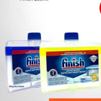 Dung dịch vệ sinh máy rửa bát chai 250ml, nước tẩy rửa làm sạch tẩy cặn canxi finish dùng cho máy