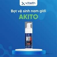Dung dịch vệ sinh nam dạng bọt Akito diệt nấm candida, kháng khuẩn, khử mùi vùng kín 100ml - Htbeautycosmetic