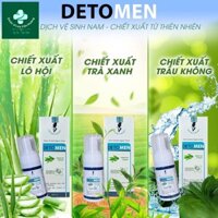 Dung dịch vệ sinh nam Detomen dạng gel bọt 100% tự nhiên cam kết chính hãng
