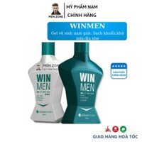 Dung dịch vệ sinh nam Winmen, vệ sinh vùng kín hương bạc hà, khử mùi vùng kín nam, Gel Win men chai 110ml