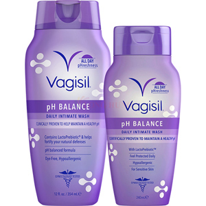 Dung dịch vệ sinh phụ nữ cân bằng độ pH Vagisil pH balance wash - 355ml
