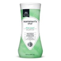 Dung dịch vệ sinh phụ nữ cho da nhạy cảm với chiết xuất lô hội Summer's Eve Aloe Love 15Oz 444ml
