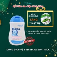 Dung dịch vệ sinh phụ nữ Hana Soft Silk 150g giúp làm hồng và se khít - cao cấp chính hãng - Marisa Beauty
