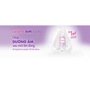 Dung dịch vệ sinh phụ nữ Lactacyd Soft & Silky 150ml