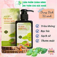 Dung dịch vệ sinh phụ nữ thảo dược lá trầu không dùng an toàn, nước rữa phụ khoa phòng nấm, đánh bay viêm