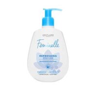Dung dịch vệ sinh phụ nữ Feminelle Refreshing với chiết xuất Hoa Sen & Lý Chua Đen