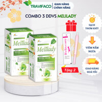 Dung dịch vệ sinh phụ nữ MELILADY Combo 2 hộp, gel phụ khoa thảo dược kháng khuẩn dưỡng ẩm, hồng hào 150ml