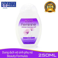 Dung dịch vệ sinh phụ nữ Beauty Formulas Anh Quốc chai 250ml ( nước rửa vệ sinh Feminine Intimate Cleansing - Gentle)