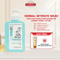 Dung dịch vệ sinh phụ nữ ORASIC Sắc Ngọc Khang 200ml với Tinh chất lá trầu không 200ml giúp làm sạch và dưỡng da cô bé