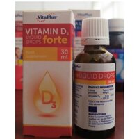 Dung Dịch Vitamin D3 Forte VitaPlus Bổ Sung Vitamin D Hỗ Trợ Chống Còi Xương (Lọ 30ml)