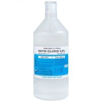 Dung dịch vô trùng Natri Clorid 0.9% Dược 3-2 rửa vết thương hở và kín, súc miệng (1000ml)