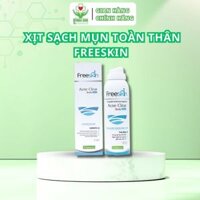 Dung dịch xịt giảm mụn lưng, mụn ngực, mông Freeskin - Acne Clear Body Mist Chai 80 ML