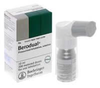 Dung dịch xịt khí dung Berodual trị tắc nghẽn phổi mãn tính bình (200 liều)