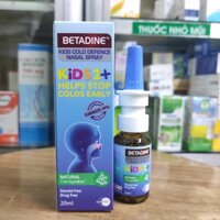 Dung dịch xịt mũi BETADINE KIDS 1+ Cold Defence Nasal Spray 20ml