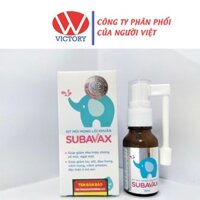 Dung dịch xịt mũi họng lợi khuẩn Subavax 15ml - giúp trẻ ngừa các bệnh về hô hấp, mũi, họng, amidan - VIC Pharmacy