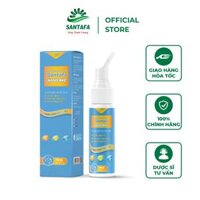 Dung dịch xịt mũi Nano Bạc Santafa hỗ trợ giảm sổ mũi, ngạt mũi, viêm xoang, chai 70ml 600 lần xịt - 1 Chai