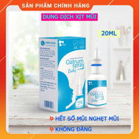Dung dịch xịt mũi Oatrum Spray Baby hết sổ mũi nghẹt mũi, dành cho trẻ em không đắng - Chính hãng