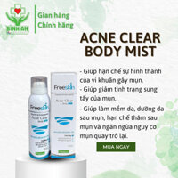 Dung dịch xịt mụn ngoài da Freeskin Acne Clear Body Mist - chai 80ml - NT Bình An