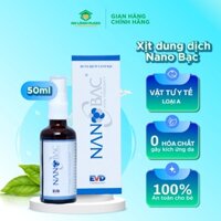 Dung dịch xịt Nano bạc đầu xoay 360 hương táo chai 50ml