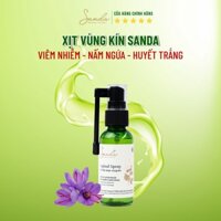 Dung dịch xịt vệ sinh phụ nữ Sanda Vaginal Spray giúp vệ sinh vùng kín dễ dàng từ 100% thảo dược thiên nhiên