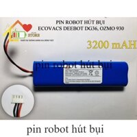 (DUNG LƯỢNG 3200 mAH) PIN ROBOT HÚT BỤI ECOVACS DEEBOT DG36, OZMO 930 ( BẢO HÀNH 9 THÁNG )