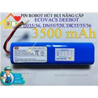 (DUNG LƯỢNG 3500 mAH) PIN ROBOT HÚT BỤI ECOVACS DEEBOT DJ35/36, DN55/520, DK33/35/36