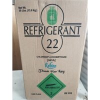 Dung môi lạnh - Ga lạnh R22 Ấn Độ Refron loại 1 bình 13,6kg