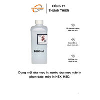 Dung mổi tẩy mực in date, nước rửa tẩy mực in NSX, HSD, nước rửa máy in phun công nghiệp 1000ml