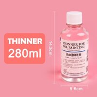 Dung môi Thinner 280ml vẽ sử dụng cùng màu sơn dầu medium vẽ sơn dầu