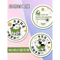 Dùng Một Lần Cốc Niêm Phong Phim Sữa Đậu Nành Trà Sữa Niêm Phong Giấy Và Nhựa Đa Năng 9095 Calibre Giấy Nhỏ