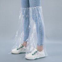 Dùng một lần giày mưa bao gồm không thấm nước chống trượt nhựa trong suốt dày mặc cách ly chân bao gồm ngoài trời