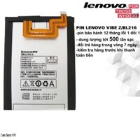 [Dùng Thử 7 Ngày] Pin Lenovo VIBE Z/ K910/ K910e/ K6/ X910/ BL216 Bh 12 tháng