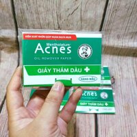 (DÙNG THỬ) Combo 5 gói Giấy thấm dầu Acnes 50 tờ/ gói