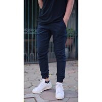 [DungShin] Quần JOGGER Vải Kaki Nam Hàn Quốc Mẫu Chống Nhăn - Màu Xanh Đen