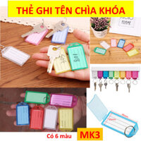 Được chọn màu 50MK3 móc khóa thẻ tên name tag Vòng đeo tay Thẻ chìa khóa Thẻ vali key tag cdk01