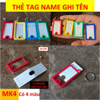 Được chọn màu 50MK4 móc khóa thẻ tên name tag Vòng đeo tay Thẻ chìa khóa Thẻ vali key tag tbb01