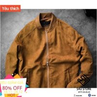 😈Được Kiểm Hàng Trước💖     NỈ DA CÁ Áo Jacket Da Lộn ZARA 😈HÀNG SIÊU CẤP😈